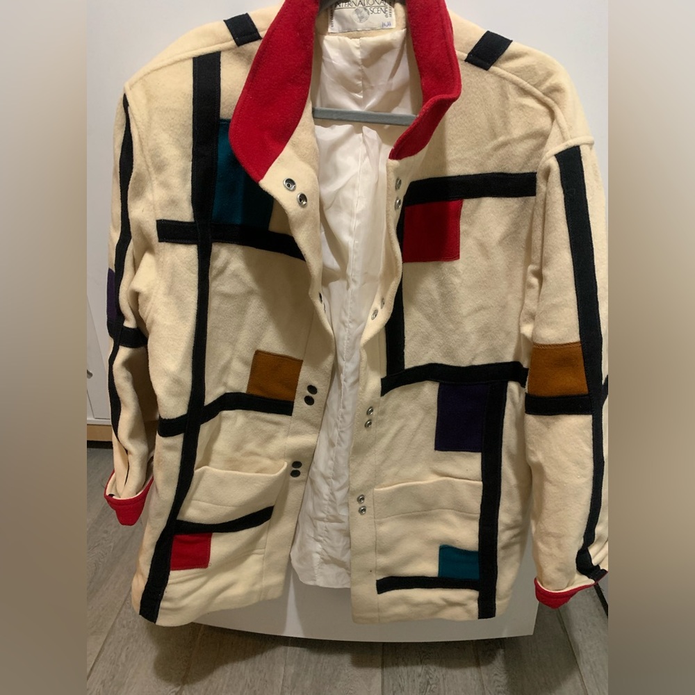 VTG 80’s International Scene Color Block Coat size 11/12